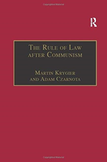 Book cover of: Rule of Law after Communism. By: Martin Krygier