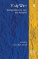 Book cover of: Holy Writ. By: Arie-Jan Kwak