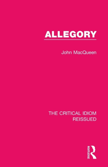 Book cover of: Allegory. By: John MacQueen