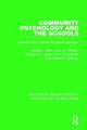 Book cover of: Community Psychology and the Schools. By: George J. Allen