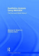 Book cover of: Qualitative Analysis Using MAXQDA. By: Nicholas H. Woolf