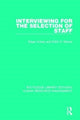 Book cover of: Interviewing for the Selection of Staff. By: Edgar Anstey
