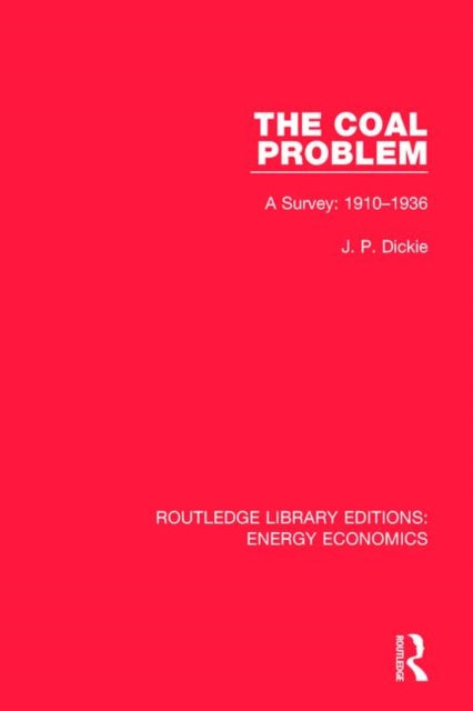 Book cover of: Coal Problem. By: J. P. Dickie