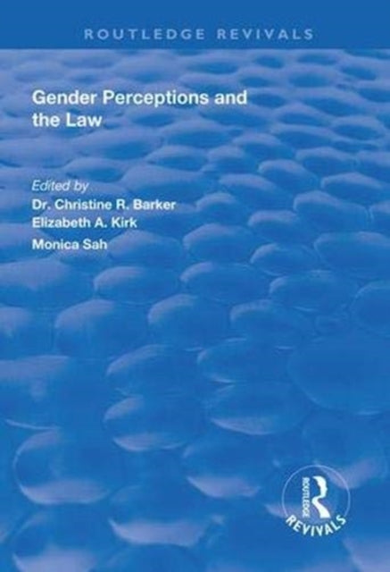 Book cover of: Gender Perceptions and the Law. By: Christine R. Barker