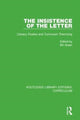 Book cover of: Insistence of the Letter. By: Bill Green