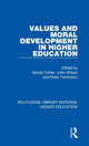 Book cover of: Values and Moral Development in Higher Education. By: Gerald Collier