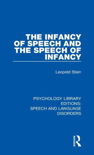 Infancy of Speech and the Speech of Infancy