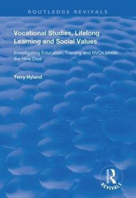 Book cover of: Vocational Studies, Lifelong Learning and Social Values