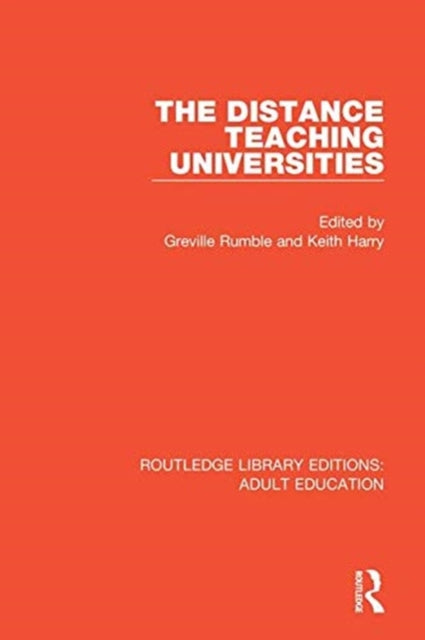 Book cover of: Distance Teaching Universities. By: Greville Rumble