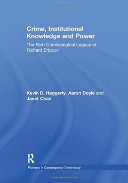 Book cover of: Crime, Institutional Knowledge and Power