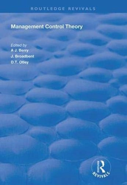 Book cover of: Management Control Theory. By: Anthony J. Berry