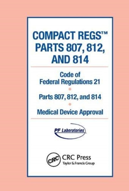 Book cover of: Compact Regs Parts 807, 812, and 814. By: Interpharm