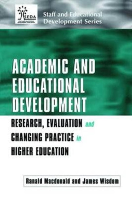 Book cover of: Academic and Educational Development. By: Ranald Macdonald