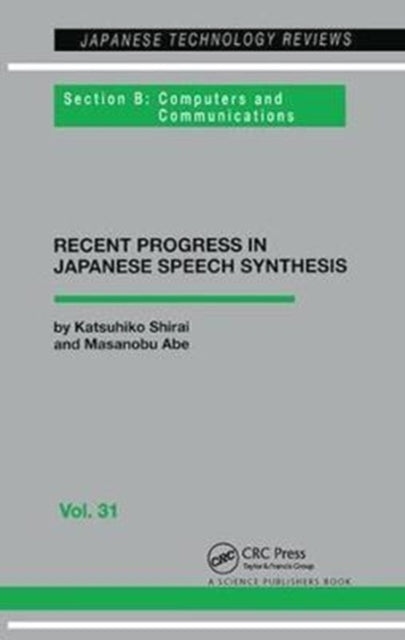 Book cover of: Japanese Speech Synthesis. By: Jeffry H. Shirai