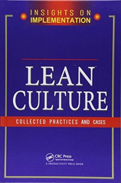Book cover of: Lean Culture. By: Productivity Press Productivity Press Development Team