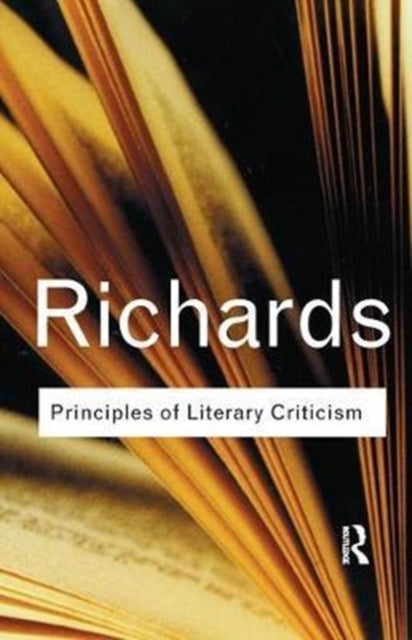 Book cover of: Principles of Literary Criticism. By: I. A. Richards