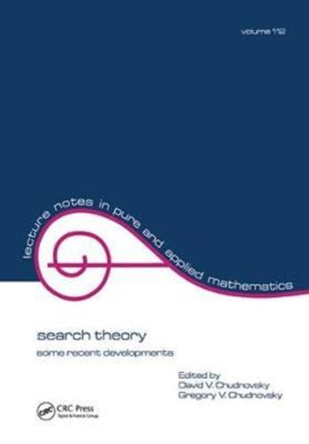 Book cover of: Search Theory. By: David Chudnovsky