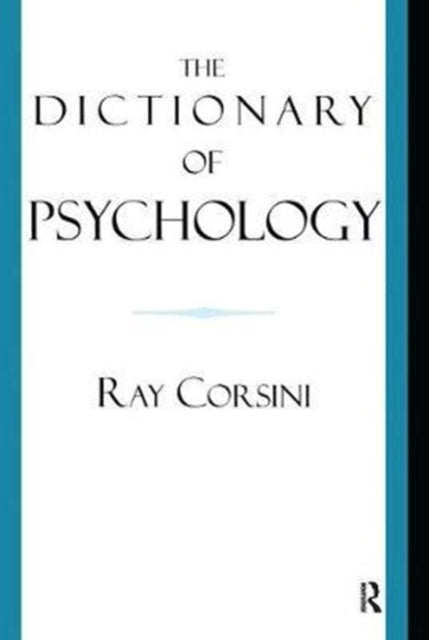Book cover of: Dictionary of Psychology. By: Ray Corsini