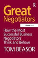 Book cover of: Great Negotiators. By: Tom Beasor