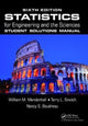 Book cover of: Statistics for Engineering and the Sciences Student Solutions Manual. By: William M. Mendenhall