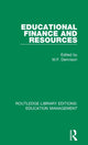 Book cover of: Educational Finance and Resources. By: W. F. Dennison