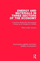 Book cover of: Energy and Materials in Three Sectors of the Economy. By: Alfred Linden Levinson