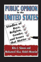 Book cover of: Public Opinion in the United States. By: Rita J. Simon