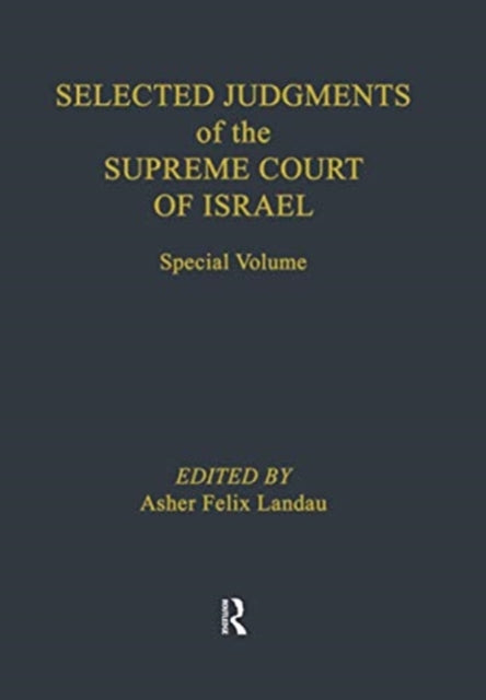 Book cover of: Selected Judgments of the Supreme Court of Israel