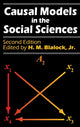 Book cover of: Causal Models in the Social Sciences. By: Jr Blalock