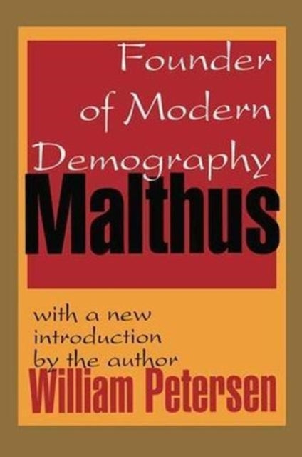 Book cover of: Malthus. By: William Petersen