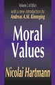 Book cover of: Moral Values. By: Nicolai Hartmann