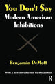 Book cover of: You Don't Say. By: Benjamin DeMott