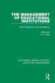 Book cover of: Management of Educational Institutions. By: H. L. Gray