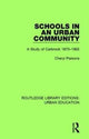 Book cover of: Schools in an Urban Community