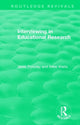 Book cover of: Interviewing in Educational Research. By: Janet Powney