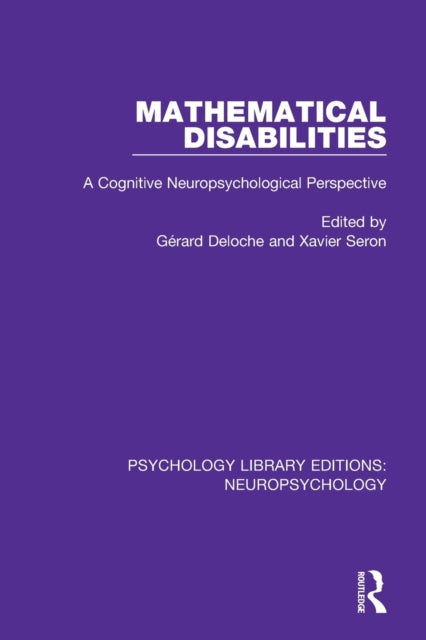 Book cover of: Mathematical Disabilities. By: Gérard Deloche