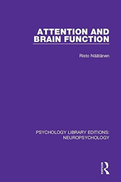 Book cover of: Attention and Brain Function. By: Risto Näätänen