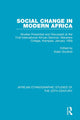 Book cover of: Social Change in Modern Africa. By: Aidan Southall