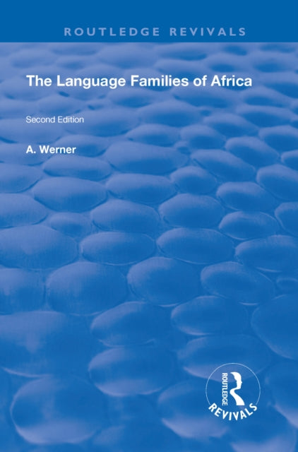 Book cover of: Language Families Of Africa. By: A. Werner