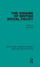 Book cover of: Origins of British Social Policy. By: Pat Thane