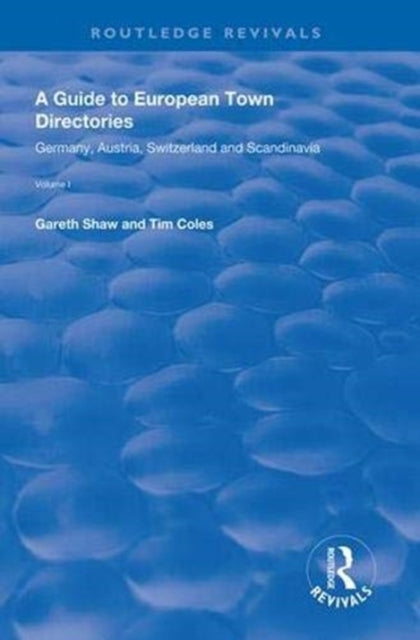 Book cover of: Guide to European Town Directories. By: Gareth Shaw