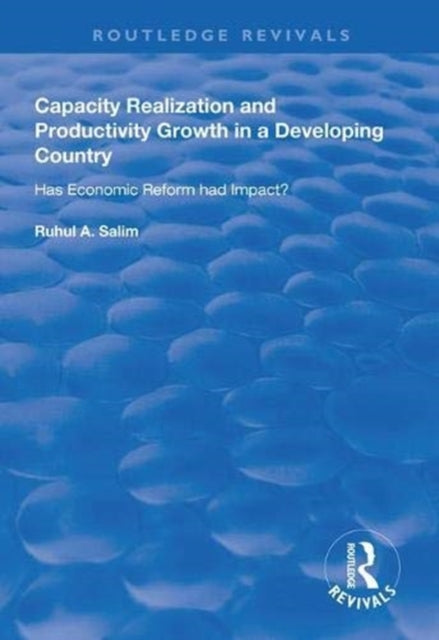 Book cover of: Capacity Realization and Productivity Growth in a Developing Country. By: Ruhul A. Salim