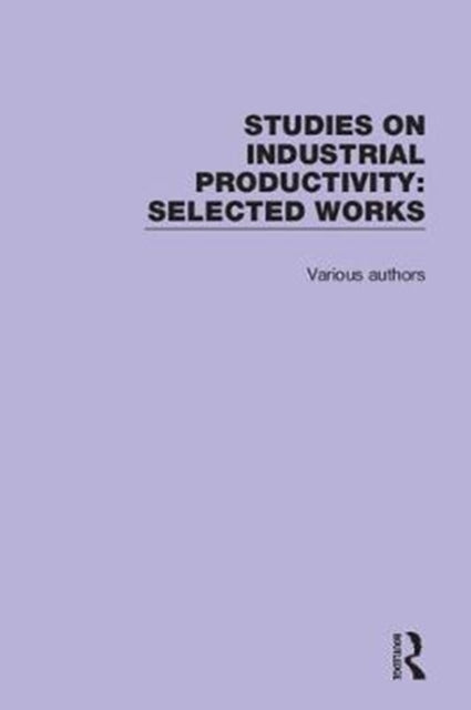 Book cover of: Studies on Industrial Productivity