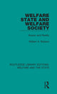 Book cover of: Welfare State and Welfare Society. By: William Alexander Robson