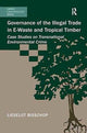 Book cover of: Governance of the Illegal Trade in E-Waste and Tropical Timber. By: Lieselot Bisschop