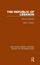 Book cover of: Republic of Lebanon. By: Gordon, David C.