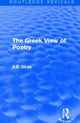 Book cover of: Greek View of Poetry. By: E. E. Sikes