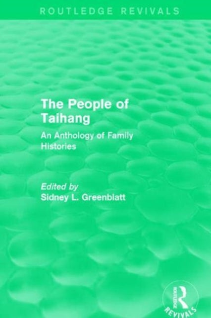 Book cover of: People of Taihang. By: Sidney L. Greenblatt