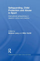 Book cover of: Safeguarding, Child Protection and Abuse in Sport. By: Melanie Lang