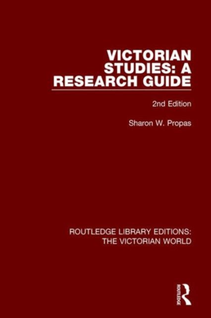 Book cover of: Victorian Studies. By: Sharon W. Propas